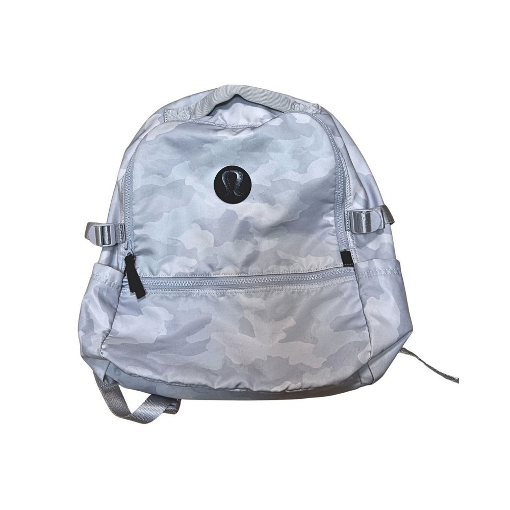 Lululemon Backpack Camo Silver & Blue